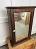Antique Medicine Cabinet With Beveled Mirror
