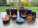 An Art Pottery Collection - Ramekins To Canisters To Vases