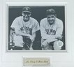 MLB Authenticated Photo Of Lou Gehrig And Babe Ruth 19' X 18'
