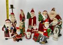 Lot Of Vintage Christmas Decor: Santa And Friends