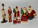 Lot Of Vintage Christmas Decor: Santa And Friends