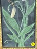 OIL ON BOARD OF A TIGER LILLY IN PERIOD FRAME