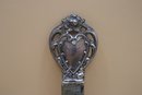 Antique Sterling Silver Heart Sewing Measure Hem Ruler