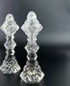 Faceted Bohemian Crystal Tower Salt And Pepper Shakers