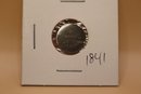 1841 East India Company Two Annas .917 Silver Coin With Hole