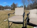 Black Patio 2 Seater Couch With Two Matching Chairs