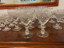 Vintage Silver City Glass Company Crystal Stemware, Walton Pattern - 62 Pieces