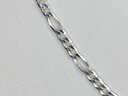 Very Nice Brand New 925 / STERLING SILVER Figaro Style 16' - Necklace - Made In Italy - New Never Worn