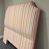A Cheerful Pink Stripe - Fabric Covered Headboard - Full Size