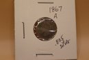 1867 Napoleon III .835 Silver Coin 20 Cent