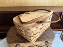 Two Picnic Type Baskets, One By Petersboro Basket Company Of NH