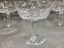 Lot (2 Of 3) Group Of Eight (8) Stunning WATERFORD CRYSTAL Lismore Pattern Champagne / Dessert Glasses - WOW !