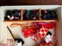 Pair Of Vintage 'The Hanako' Japanese Dolls With Three Wigs Each