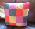 Suede Patchwork New Throw Pillow
