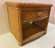 Pier 1 Natural Wicker One Drawer Night Stand