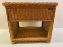 Pier 1 Natural Wicker One Drawer Night Stand