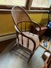 A VICTORIAN CANED BENTWOOD ARMCHAIR