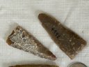 Grouping Of 4 Antique To Neolithic Native American Points- Top-quality Examples!