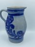 A 9' BLUE DECORATED GERMAN PITCHER