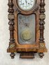 A Gorgeous Antique Wall Clock With Ormolu Trim