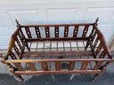 Antique Foldable Childs Crib. Measures  When Open: 50'x 26' X 37' Tall.  Measures 5 3/4' Wide When Closed.