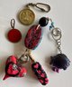 20 Key Rings: Coach Backpack Charm, Yankees, Hebrew Love & Nail File With 24 Karat Details