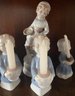 Seven Piece Candle Holder And Porcelain Lot