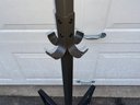 Decorative Steel Coat And Hat Tree Rack. Measures 75 5/8' Tall. Base Measures 22' X 22'.