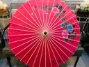 Pretty Pink Chinese Umbrella (Signed By Artist)