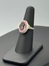 Pink Sapphire & Sterling Silver Cocktail Ring