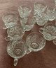 Cut Glass Punch Bowl With Twelve Cups