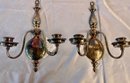 Silver Plate 2 Arm Candle Wall Sconces