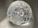 Incredible Vintage WATERFORD CRYSTAL Globe Paperweight - No Damage - Very Nice Waterford Collectible !