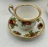 6 Pc Royal Albert Old Country Roses Lot ~ Demitasse Cup With Saucer, Bud Vase, Oval Bowl & More ~