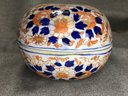 Beautiful Unusual Vintage / Antique Asian ? Chinese ? Covered Box - Hand Made / Hand Painted Piece - WOW !