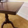 An Antique Mahogany Queen Anne Style Tilt Top Table