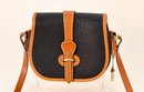 Dooney Bourke Black And Tan Saddle Bag And Assorted Vintage Clutches