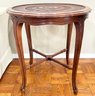 A Vintage Cane Topped Side Table In Chinese Chippendale Style