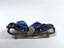 Mixed Group With Blue Glass Rhinestone Bow Pin And More
