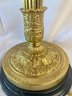 Beautiful Tall Table Lamp Black Base With Gilt