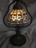 Fantastic Tiffany & Co. Style Lamp - Leaded Stained Glass - Very Nice Quality - Wonderful Colors - Nice !