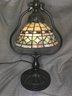 Fantastic Tiffany & Co. Style Lamp - Leaded Stained Glass - Very Nice Quality - Wonderful Colors - Nice !