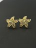 Intricate & Detailed 14k Yellow Gold Starfish Stud Earrings