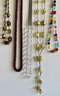 5 Glass Bead Necklaces, Some Vintage
