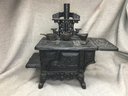 All Cast Iron BOYDS BEARS & FRIENDS Antique Style Toy Stove With Accessories Shown - Hard To Find Very Cute !