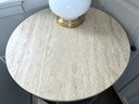 Lillian August  Gunmetal And Natural Stone Topped Side Table (2 Of 2)