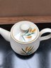 Vintage Homer Laughlin Royal Harvest Wheat Pattern Teapot 22K Gold Trim - Excellent Condition