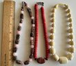 6 Natural Stone Necklaces