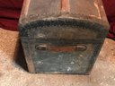 Antique Miniature Travel Trunk Charles Bostwick With Family  Written Ties Back To 1600s
