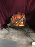 Antique Fireplace Insert Electrified With Real Looking Flames From Bulbs
